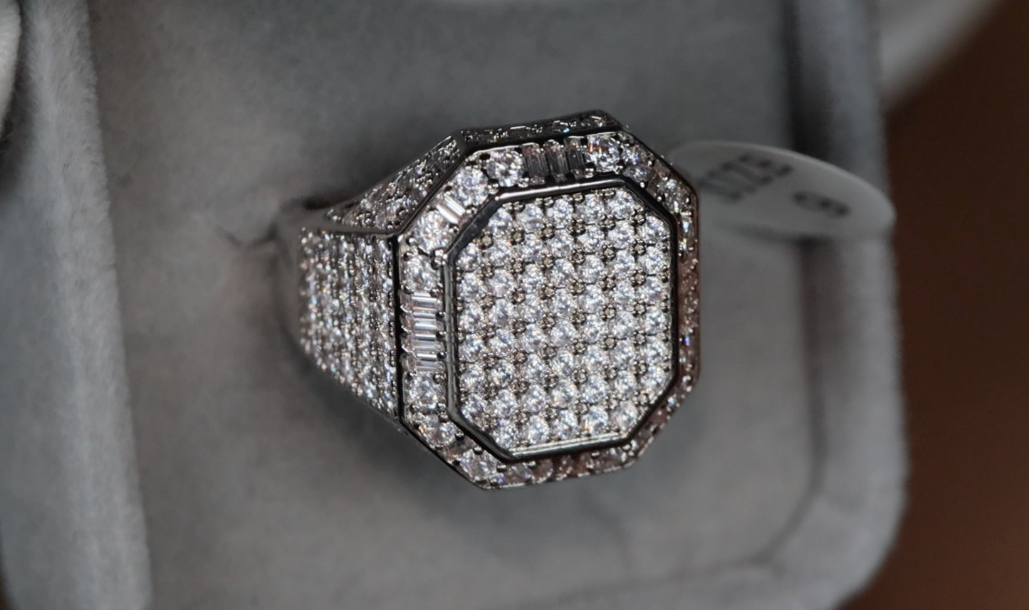 Mens Hip Hop Ring | Mens Iced Out Ring | Mens Big Diamond Rings