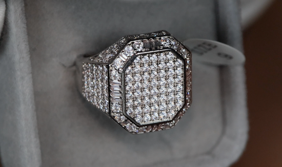 Mens Hip Hop Ring | Mens Iced Out Ring | Mens Big Diamond Rings