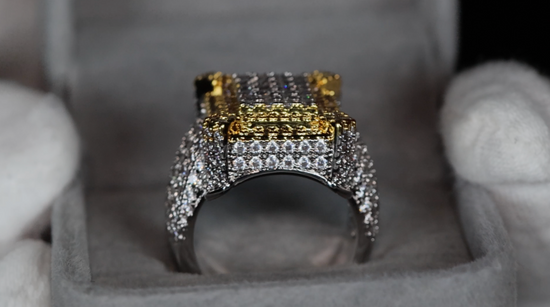 Mens Iced Out Ring | Mens Big Diamond Rings | Mens Hip Hop Ring