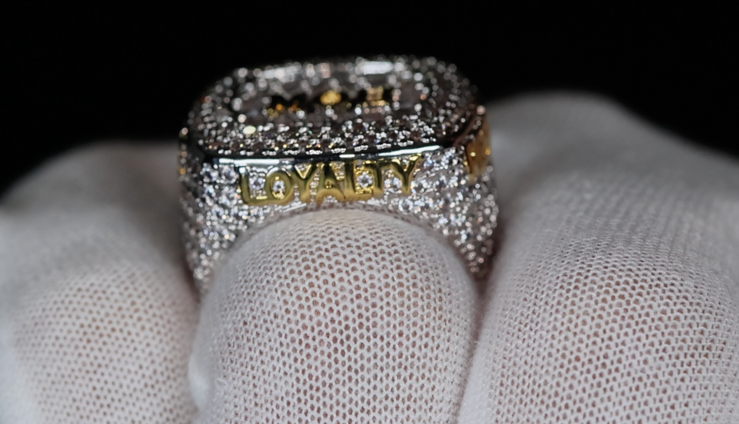 Mens Big Iced Out Ring | Iced Out Super Bowl Ring | Mens Hip Hop Rings