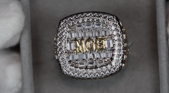 Mens Big Iced Out Ring | Iced Out Super Bowl Ring | Mens Hip Hop Rings