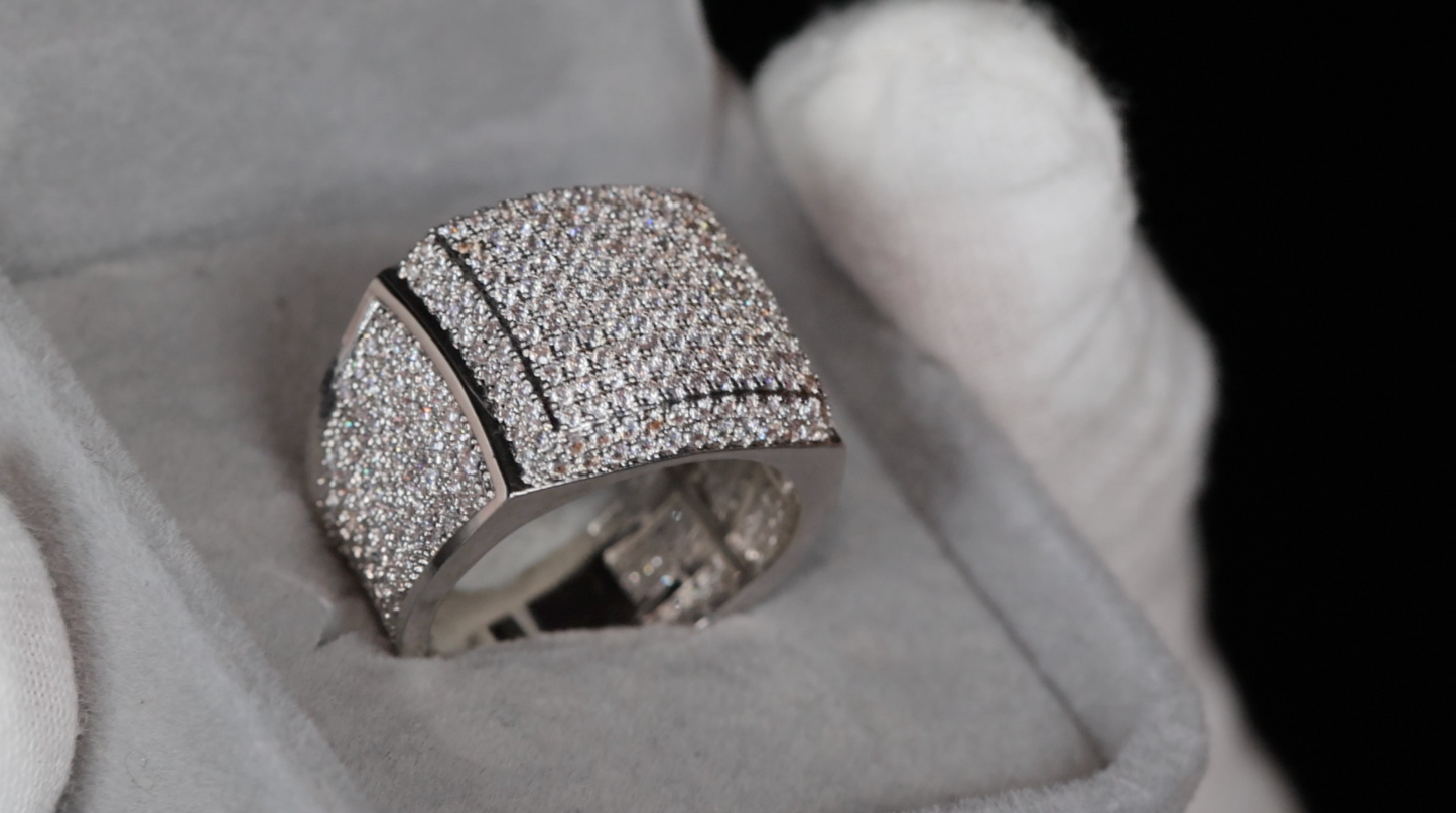 Mens Hip Hop Diamond Ring | Iced Out Rings