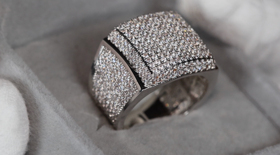 Mens Hip Hop Diamond Ring