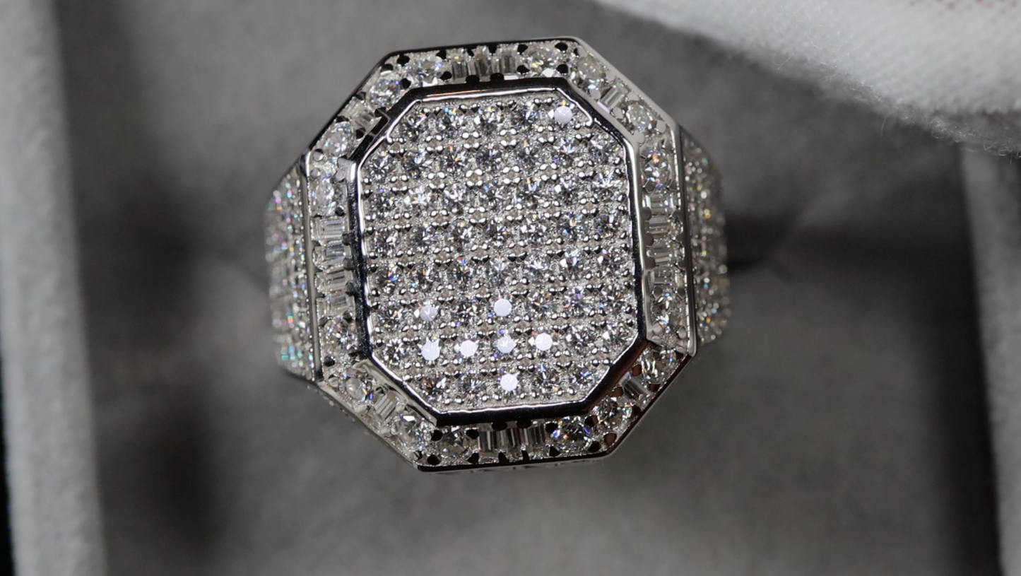 Moissanite Hip Hop Rings