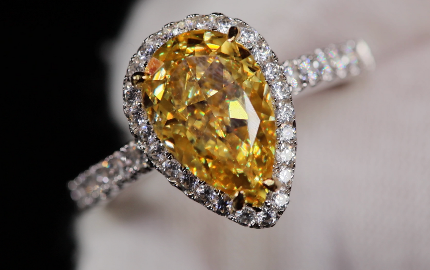 Yellow Diamond Engagement Ring