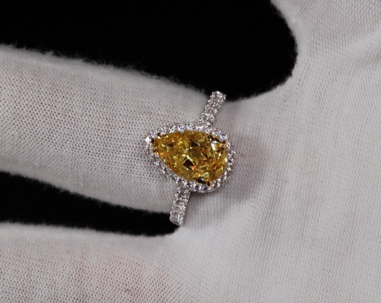 canary yellow diamond ring