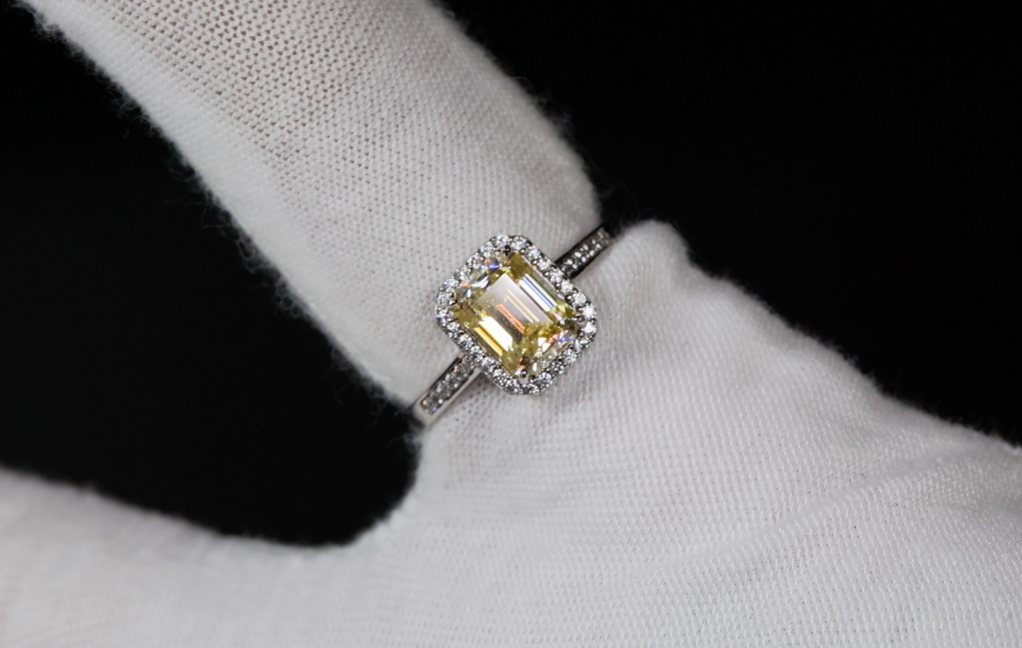 Yellow Lab Grown Diamond Engagement Ring