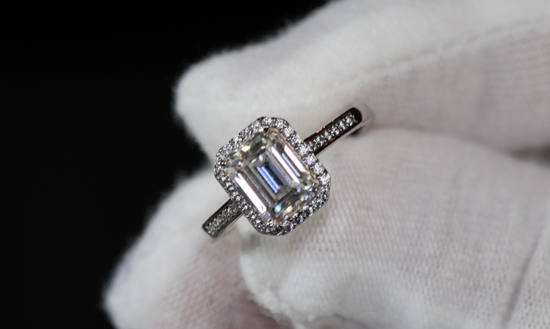 Moissanite Engagement Ring