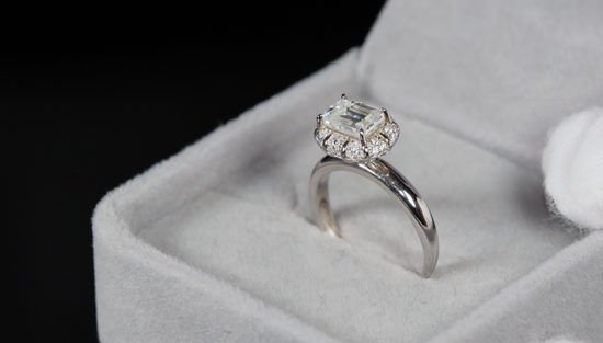 Moissanite Engagement Ring women