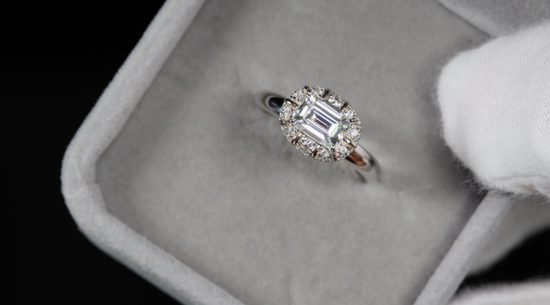 Moissanite Engagement Ring gift