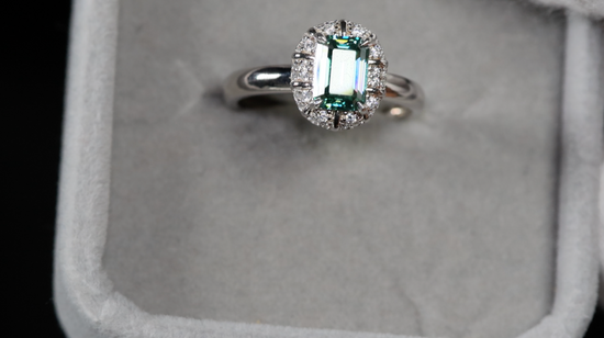 Moissanite Diamond Engagement Ring