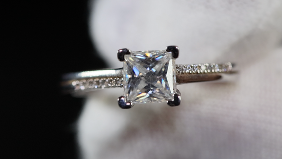 womens Moissanite Engagement Rings