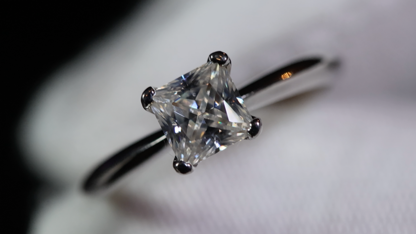 Womens Moissanite Ring