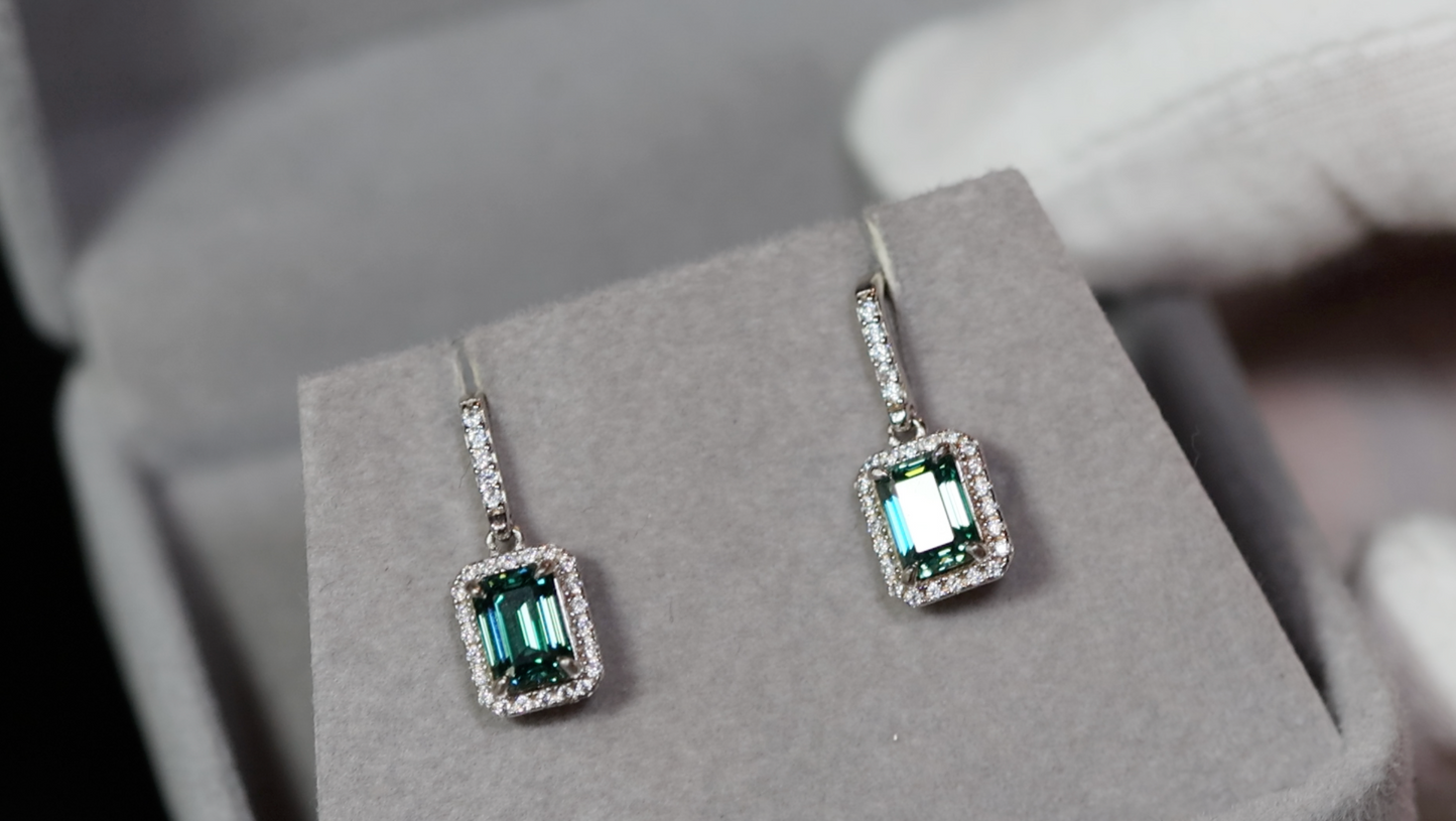 Moissanite Diamond Earrings