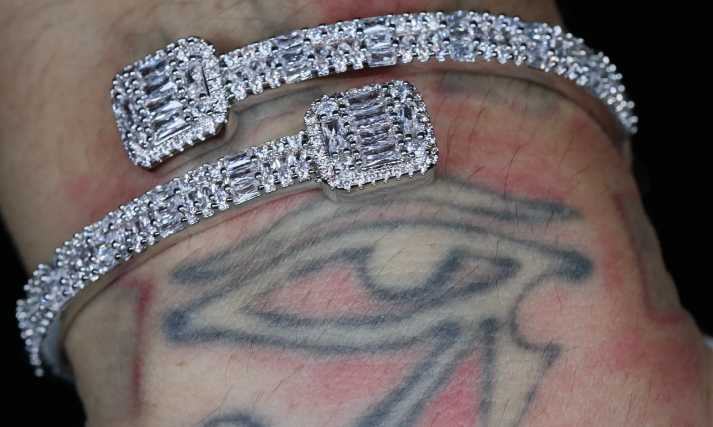 Iced Out Bracelet | Womens Bracelet | Mens Bracelet | Diamond Bracelet | Baguette Bracelet