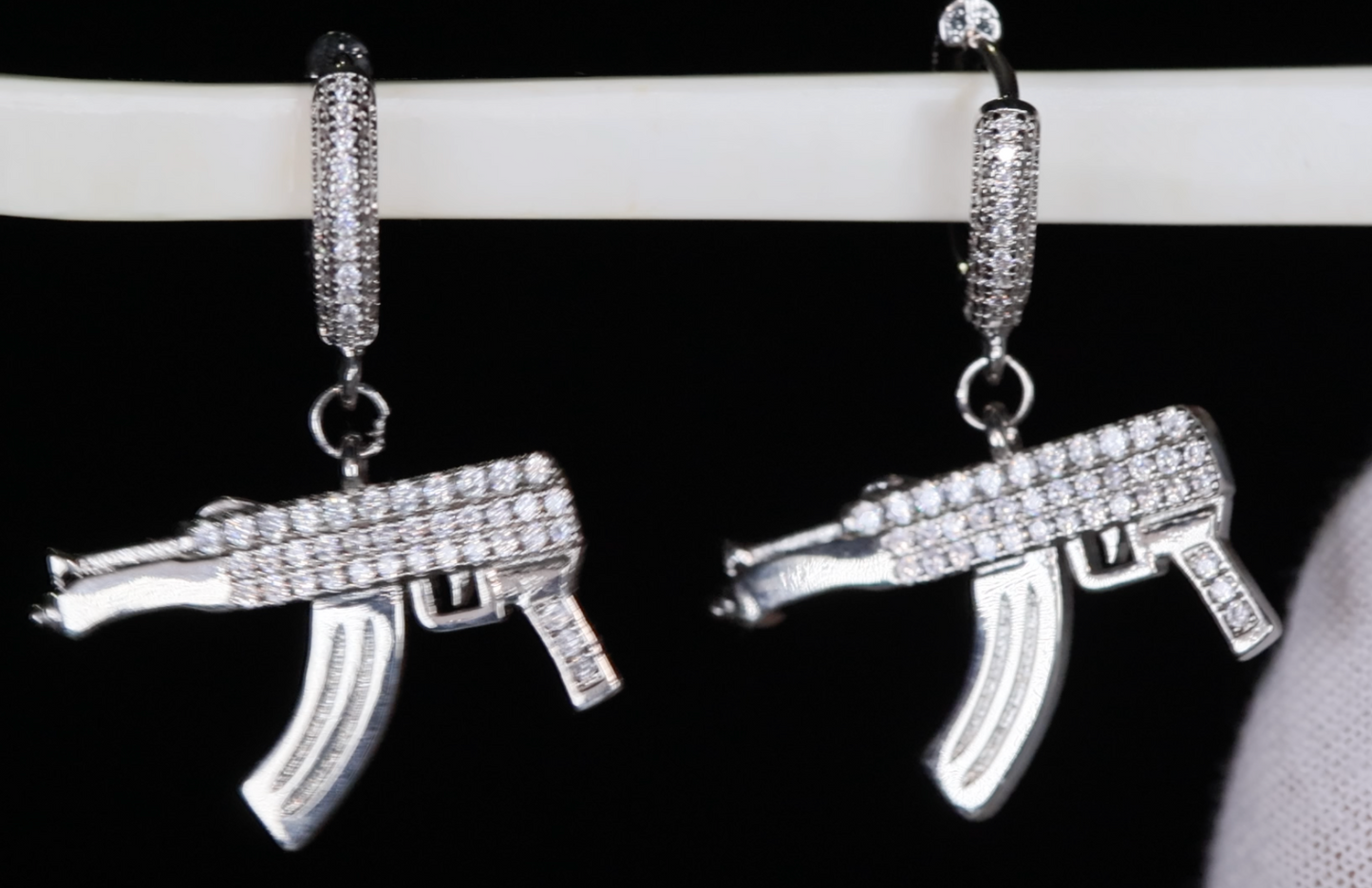 Dollar Sign Earrings | Iced Out Earrings