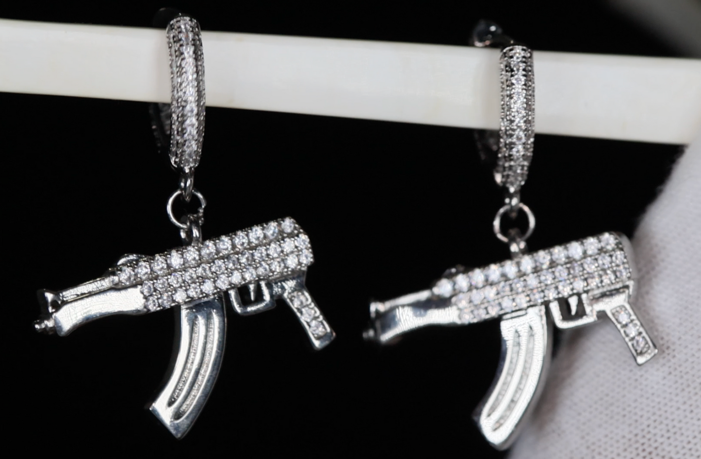 Dollar Sign Earrings | Iced Out Earrings