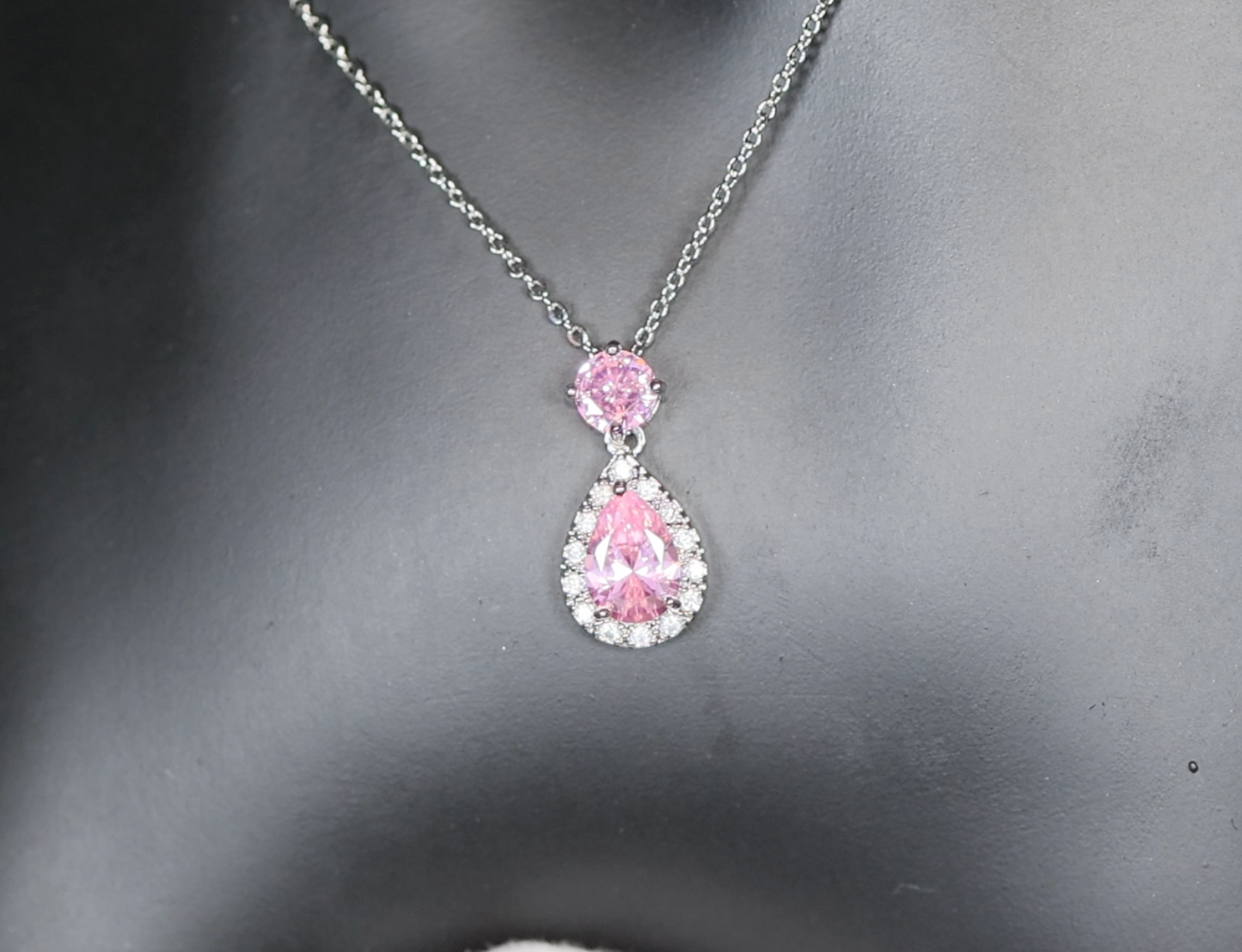 Pink Diamond Necklace | Pink Diamond Pendant Necklace