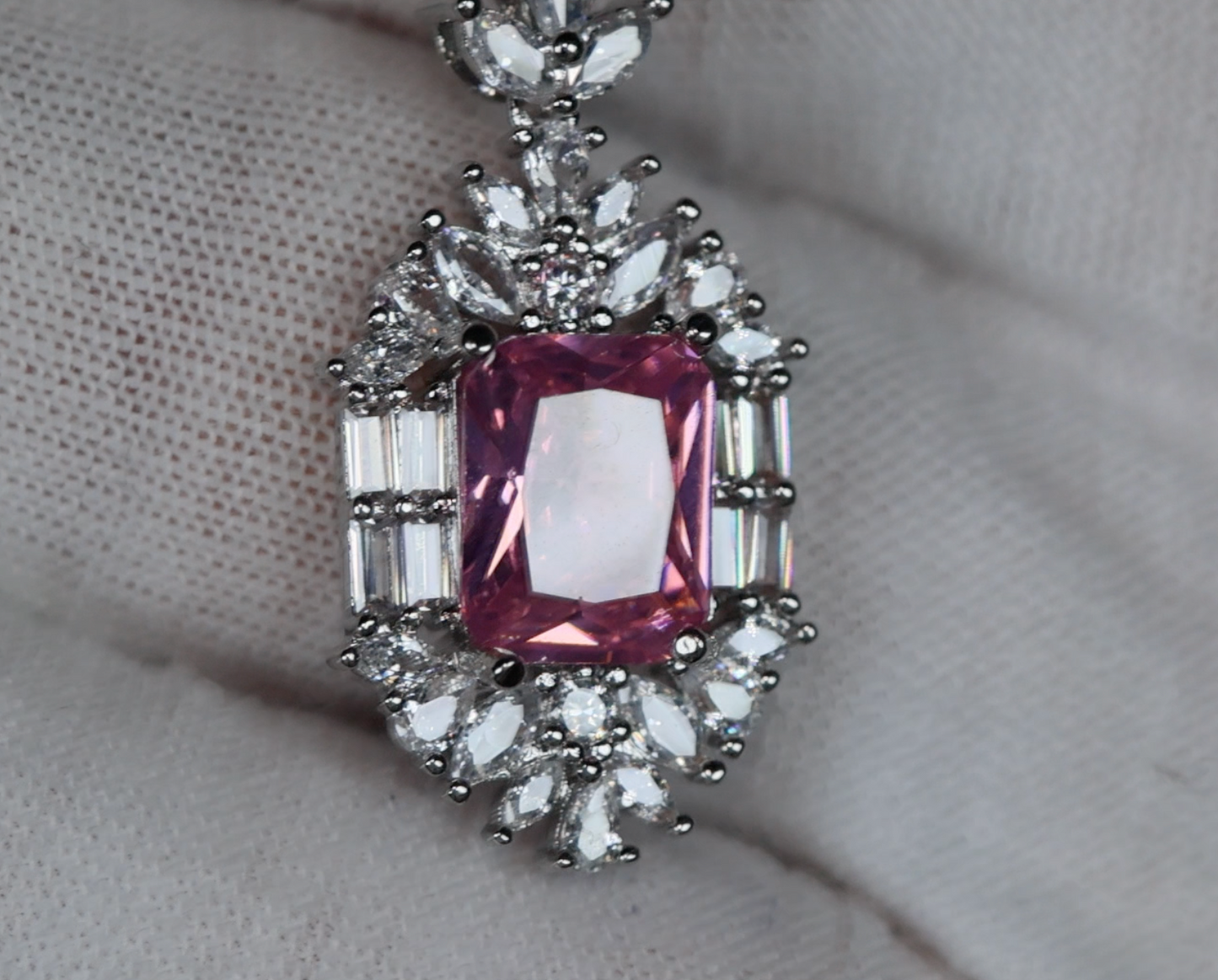 Pink Diamond Necklace | Pink Diamond Pendant