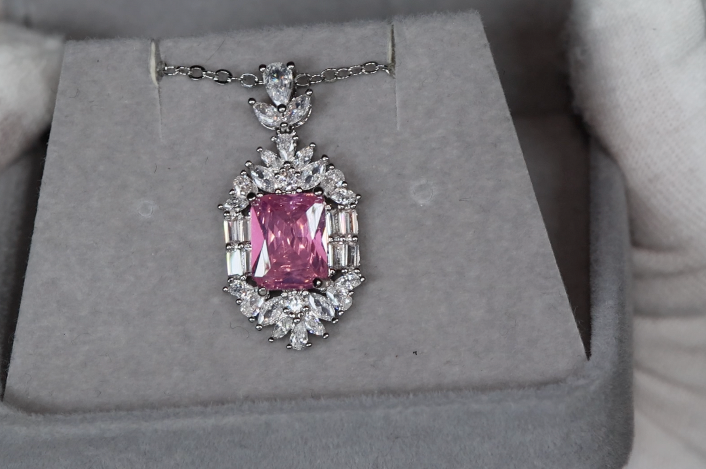 Pink Diamond Necklace | Pink Diamond Pendant