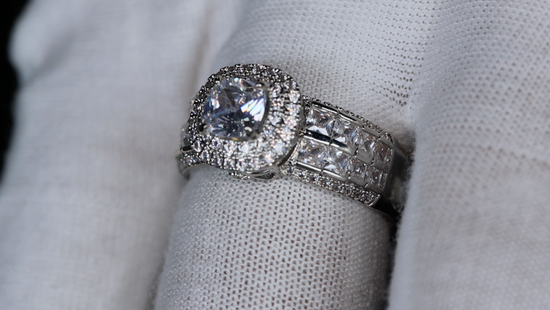 Promise Ring | Womens Ring | Princess Cut Diamond Engagement Ring