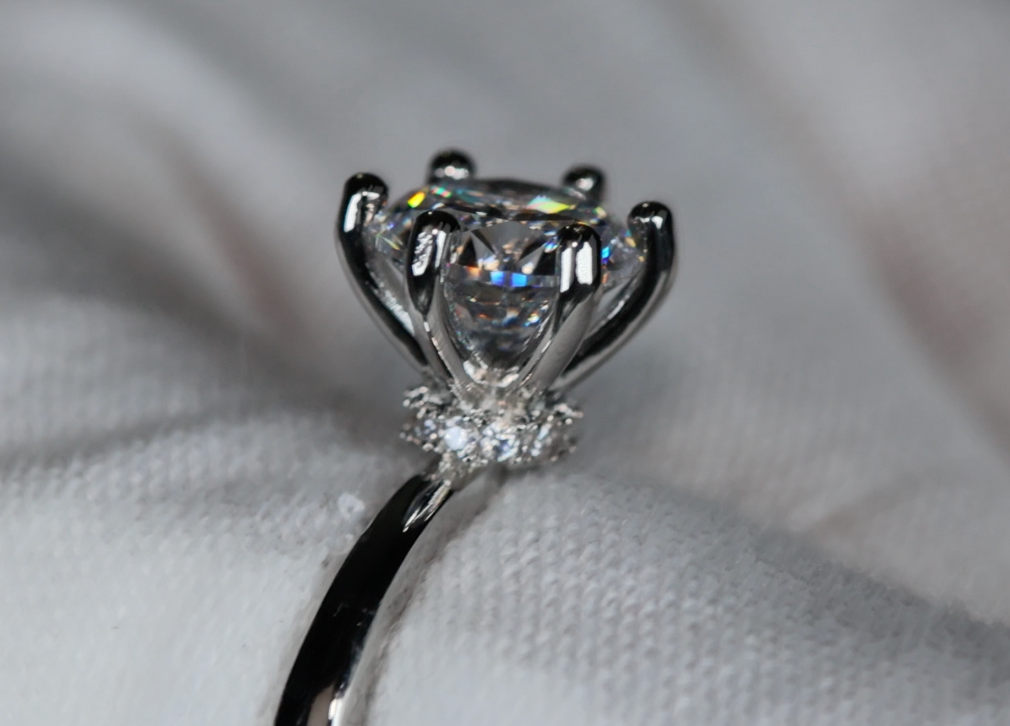 Diamond Engagement Ring | Round Diamond Engagement Ring | Wedding Engagement Ring