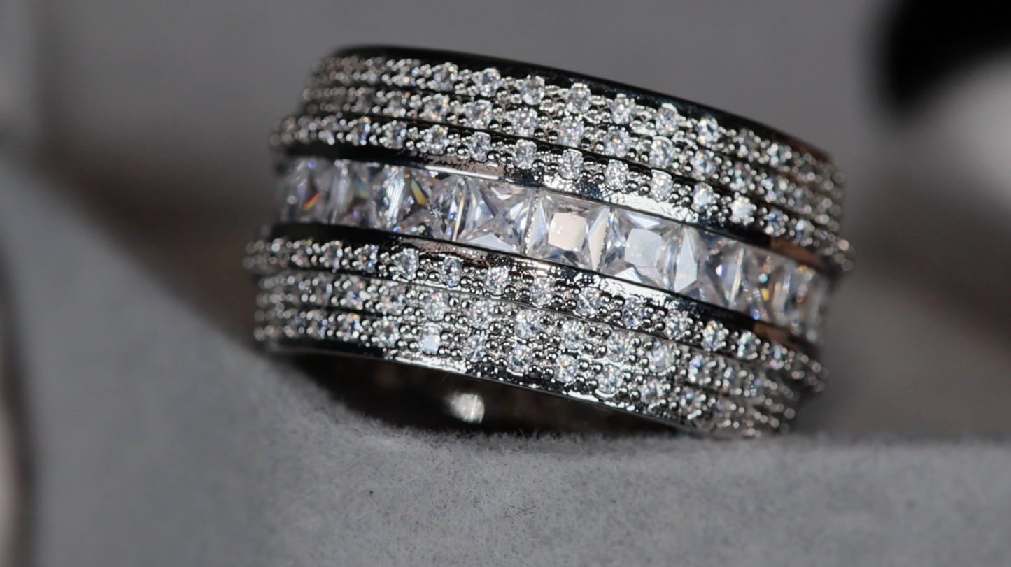 mens big diamond ring