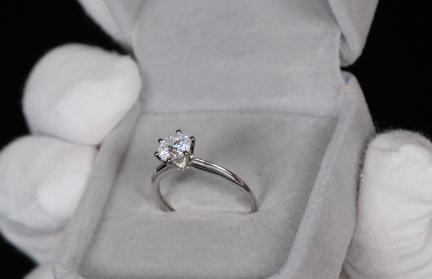 Womens Moissanite Ring | Moissanite Diamond Engagement Ring