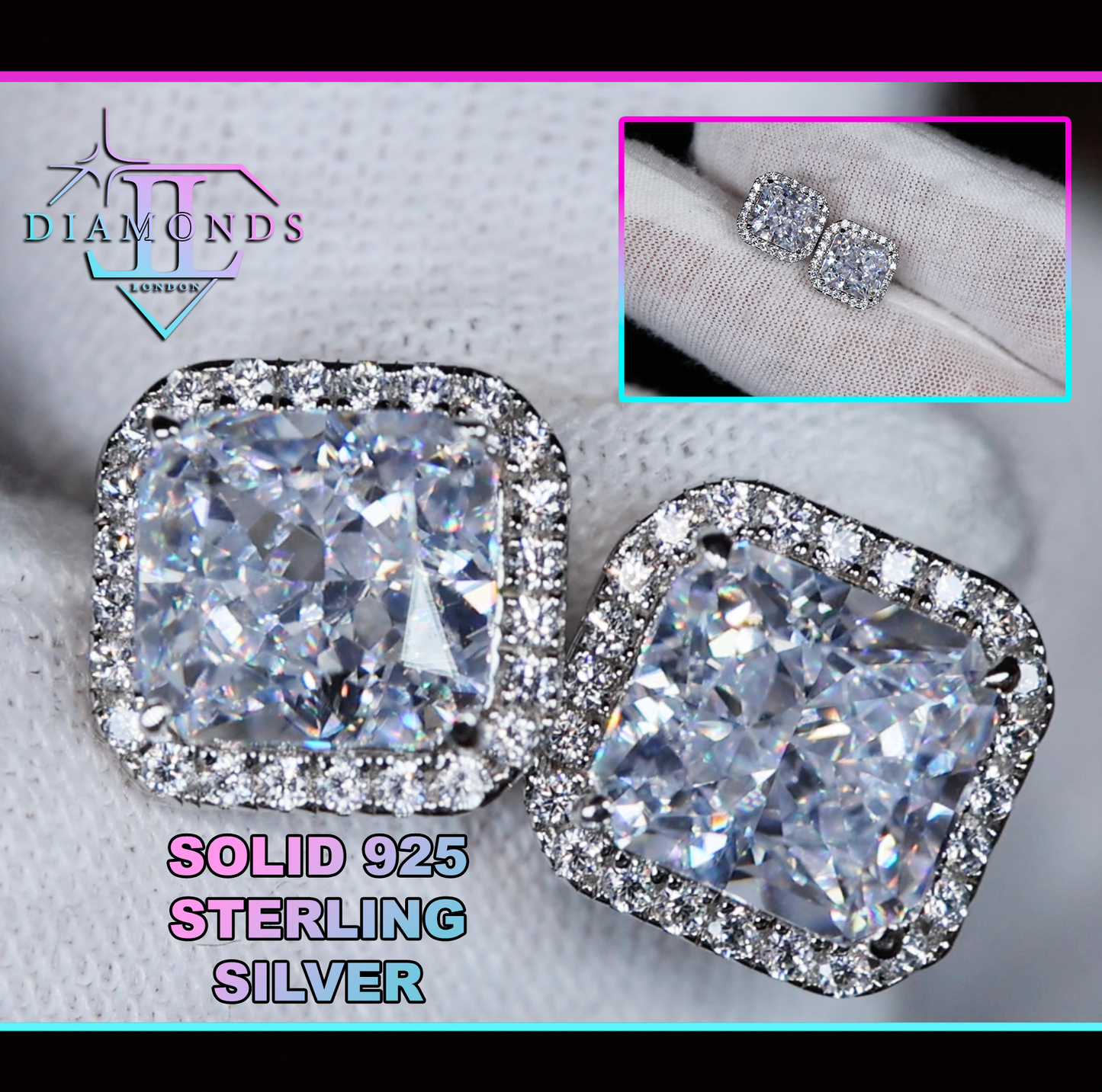 Radiant Diamond Ear Studs