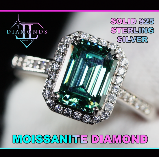 Womens Green Lab Diamond Ring