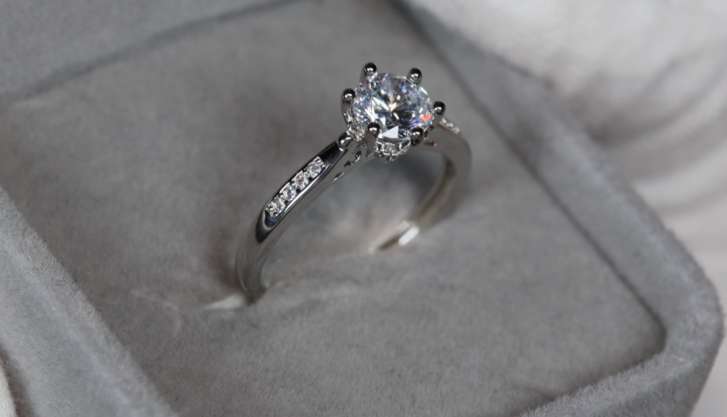 Womens Diamond Engagement Ring