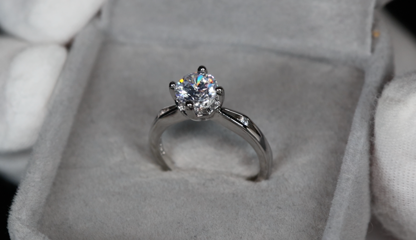 Womens Diamond Engagement Ring