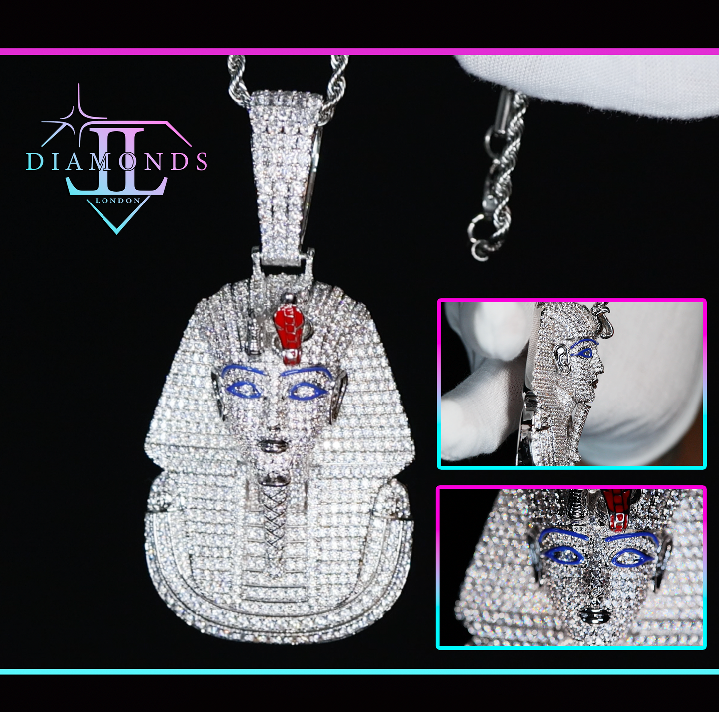 Diamond Pharaoh Pendant