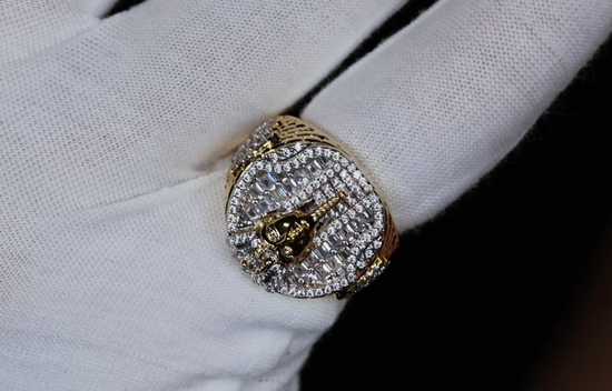 Mens Baguette Diamond Ring