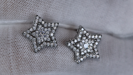 Diamond Star Ear Studs