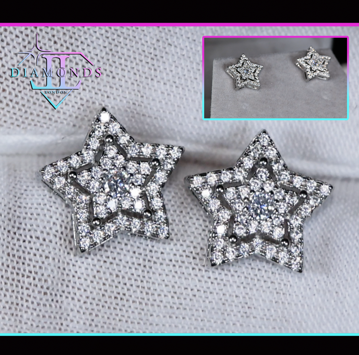 Diamond Star Ear Studs