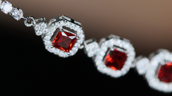 Red Gemstone Bracelet