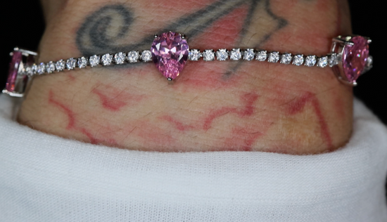 Pink diamond bracelet