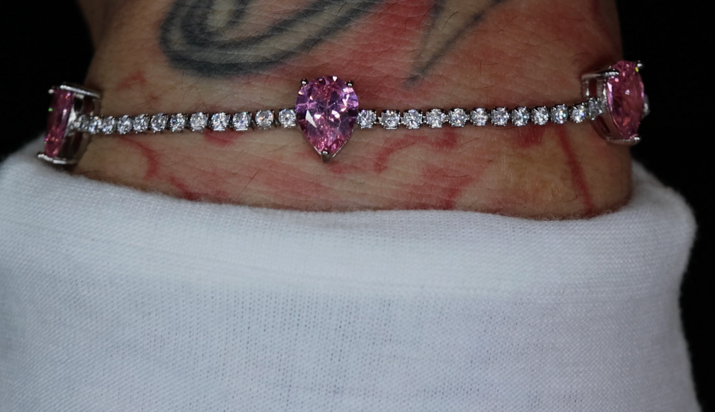 Pink diamond bracelet