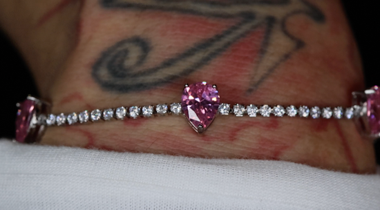 Pink diamond bracelet