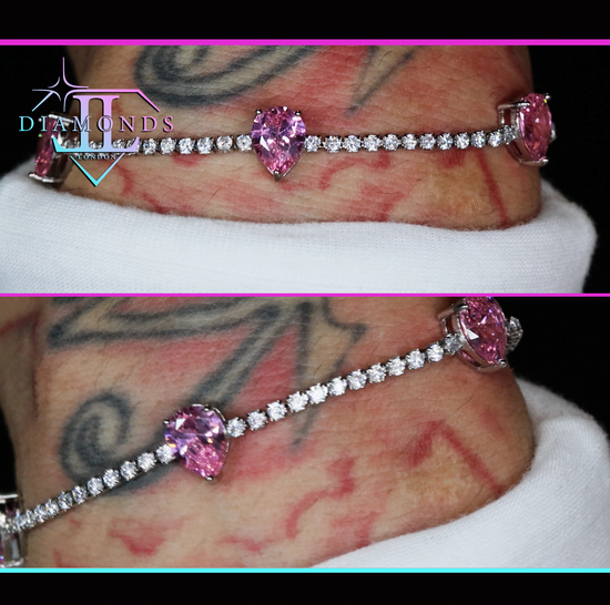 Pink diamond bracelet