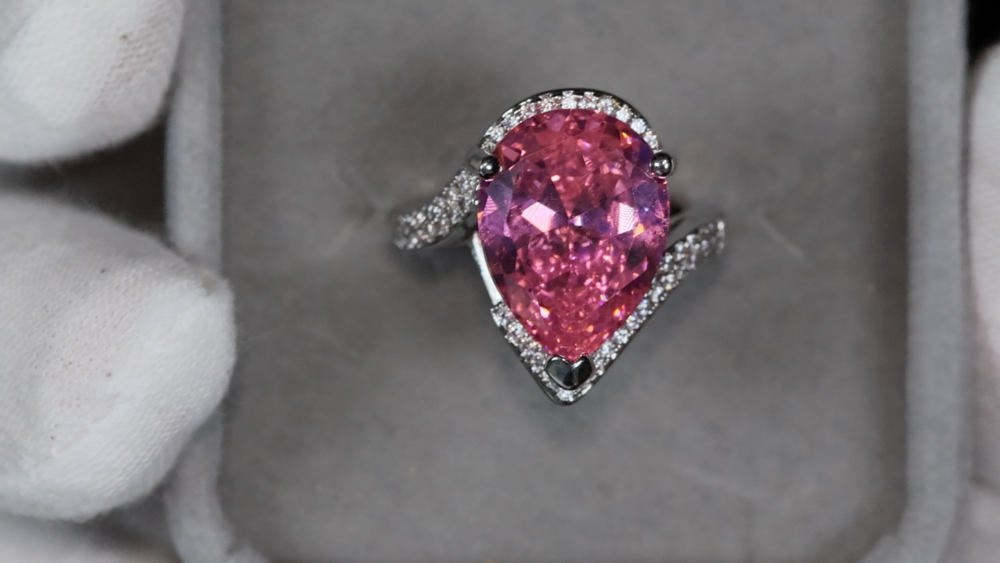 Pink Diamond Ring