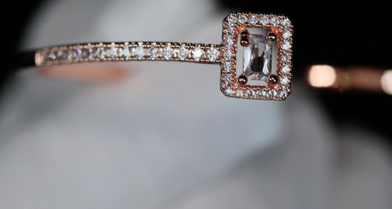 Rose gold diamond bracelet