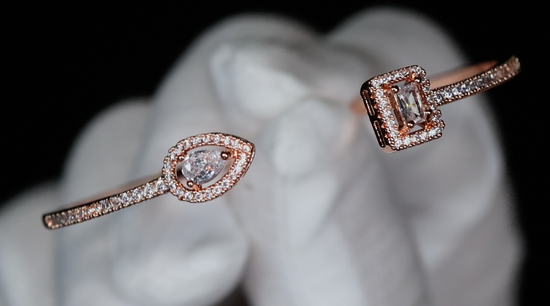 Rose gold diamond bracelet