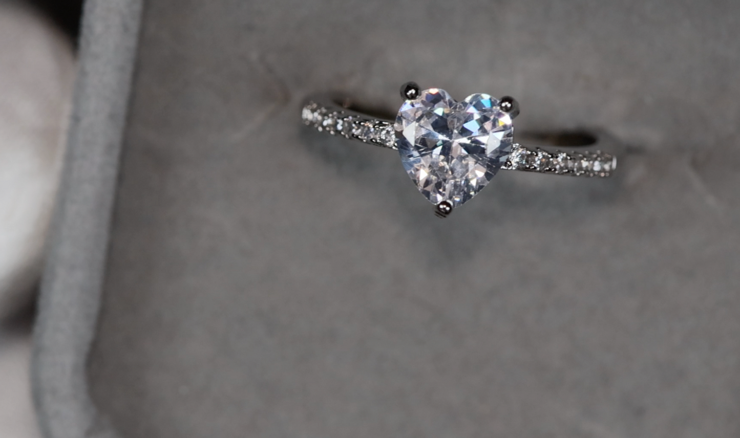 Diamond Heart Ring