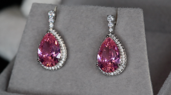 Pear Cut Diamond Earrings