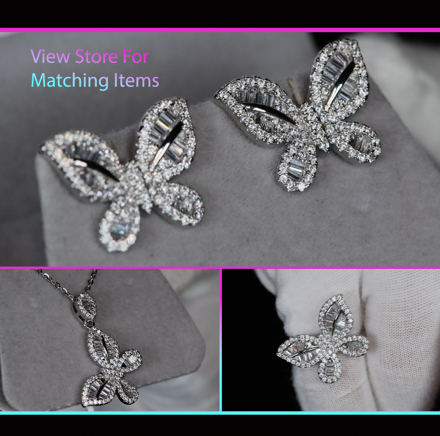 Diamond Butterfly Necklace