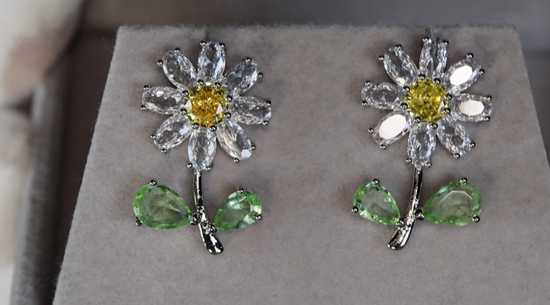 Flower Diamond Earrings