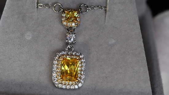 Yellow Diamond Pendant