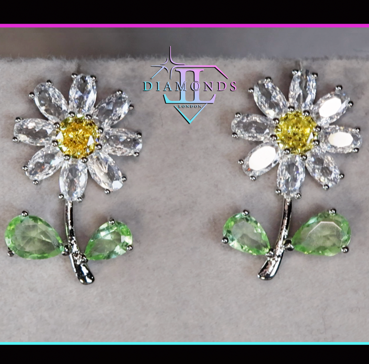 Flower Diamond Earrings